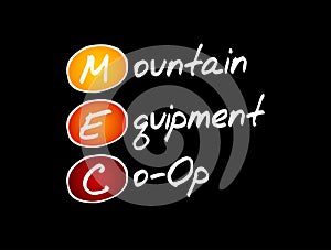 MEC - Mountain Equipment Co-Op acronym