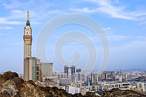 Mecca City , Saudi Arabia - Makkah Clock Tower - Abraj Al Bait - Masjid Al Haram