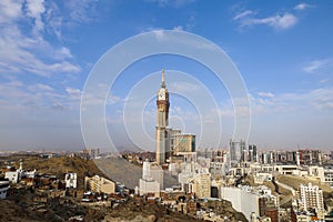 Mecca City , Saudi Arabia - Makkah Clock Tower - Abraj Al Bait - Masjid Al Haram