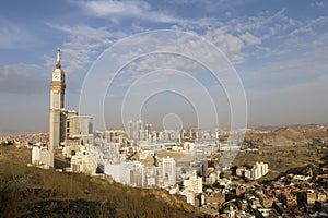 Mecca City , Saudi Arabia - Makkah Clock Tower - Abraj Al Bait - Masjid Al Haram photo