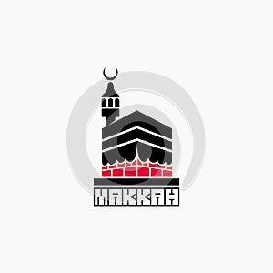 Mecca logo with a simple appearance, holy place logo