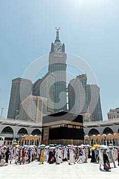 Kaaba in Mecca in Saudi Arabia Editorial