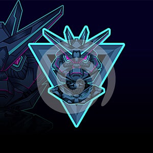 Mecha esport vector graphic design illustration