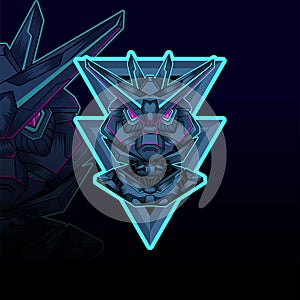 Mecha esport vector graphic design illustration