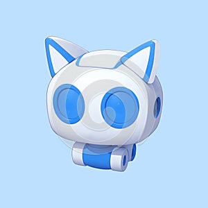 Mechafeline: Robocat Icon Illustration