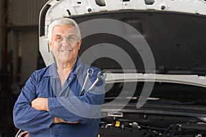 Mechanic in an automotive workshop