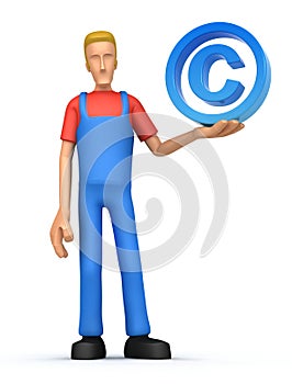 Mechanic with copyright