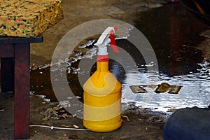 The mechanic is fixing the problem car.