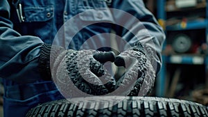 The Mechanic with Gloves.AI generated image