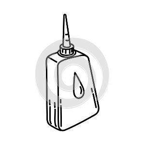 Mechanic Oil Icon. Doodle Hand Drawn or Outline Icon Style