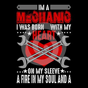 Mechanic quote and saying. best for Graphic goods like poster, t shirt and other