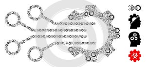 Mechanic Sensor Icon Recursion Composition