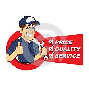 Mechanic with Service List