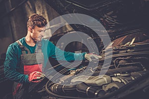 Mechanic in a workshop