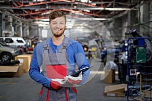 Mechanic in a workshop