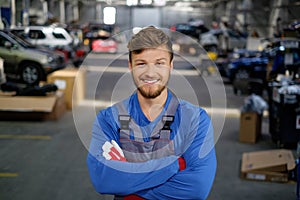 Mechanic in a workshop