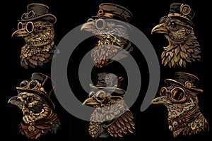 Mechanical Avian, Steampunk Bird Dressed to Impress