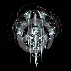 Mechanical beast, 3D Illustration