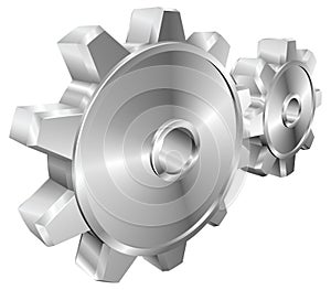 Mechanical cogs or gears illustration