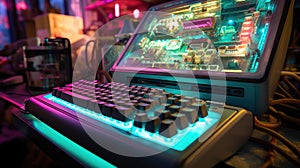 mechanical computer desk keyboard