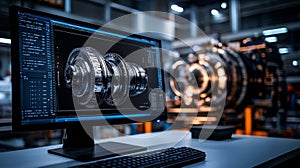 Mechanical Design Engineer: a software program for engineering design shown on a computer monitor