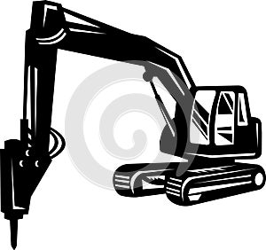Mechanical digger or excavator