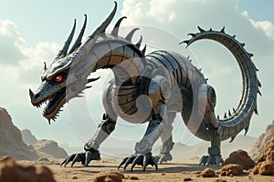 Mechanical Dragon Enforcer in Action photo