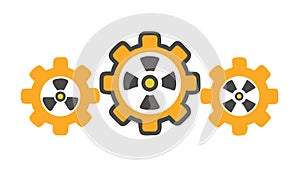 Mechanical Efficiency and Industrial Engineering Process, vector design Generative AI