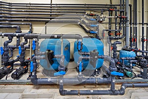 A mechanical electrical pump room