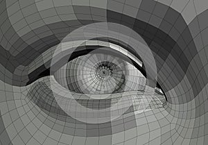 Mechanical eye illustration