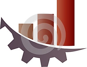 Mechanical finance and accounting logo