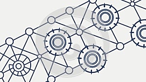 Mechanical Gear Pattern - Industrial Engineering Motif, vector design Generative AI