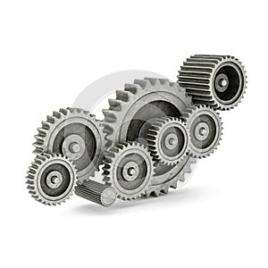 Mechanical gears 3d model