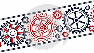 Mechanical Gears and Cogs Illustration, vector design Generative AI