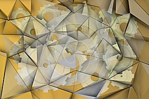 Mechanical graph on edge background c