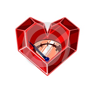 Mechanical heart. Valentine`s Day. Steampunk. Logotypes. Vector illustration