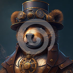 Mechanical Menagerie Steampunk Animals Bear