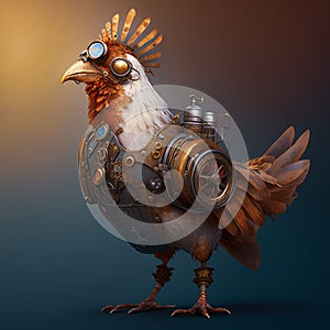 Mechanical Menagerie Steampunk Animals Chicken