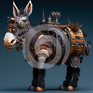 Mechanical Menagerie Steampunk Animals Donkey