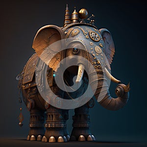 Mechanical Menagerie Steampunk Animals Elephant