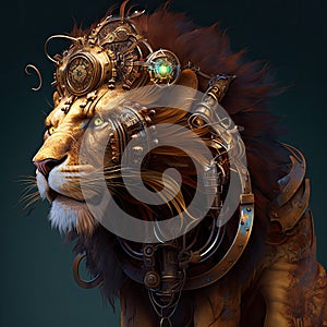 Mechanical Menagerie Steampunk Animals Lion