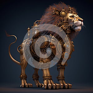 Mechanical Menagerie Steampunk Animals Lion