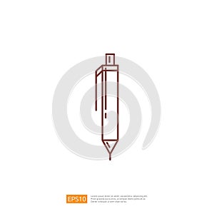Mechanical Pencil Stationery Line Icon