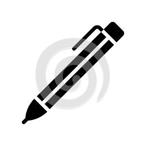 Mechanical pencil vector, Back to school solid style icon