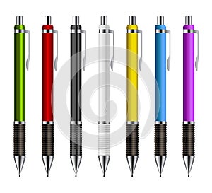 Mechanical pencil vector illustration isolated on white