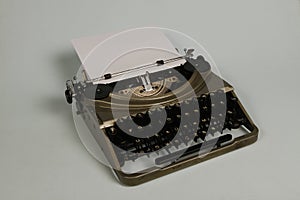 Mechanical portable typewriter made in 1952.