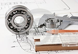 Mechanical scheme and bearing