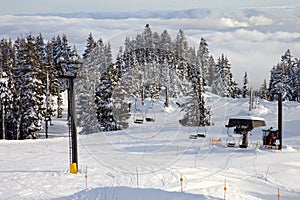 Mechanical ski lift, mt. Hood Oregon.