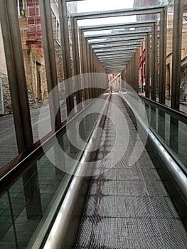 Mechanical stair in the city centre.