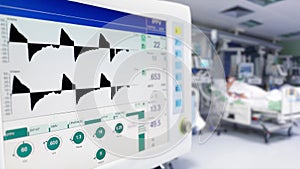 Mechanical ventilation of lungs with oxygen